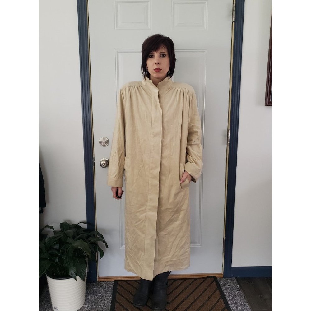 90s‎ Faux Suede Overcoat